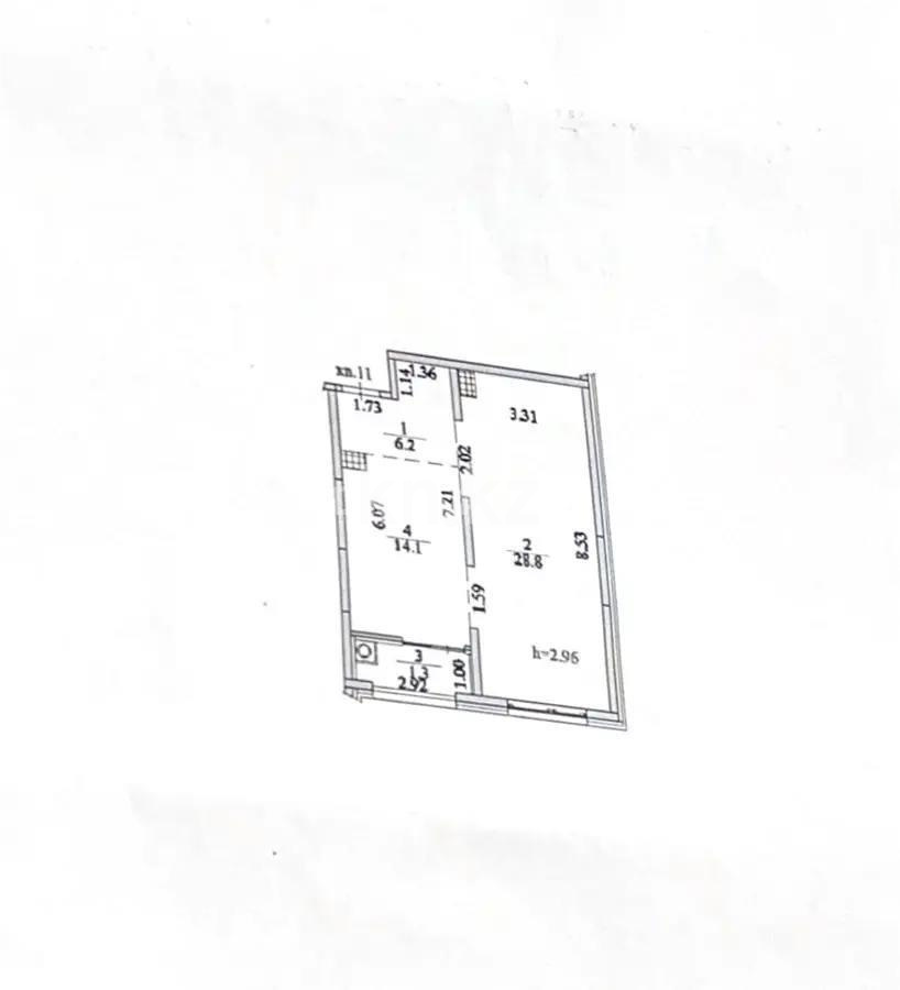 Продажа 1-комнатной квартиры, 50.4 м², ул. Халиуллина, дом  140/5 в Алматы - фото 3