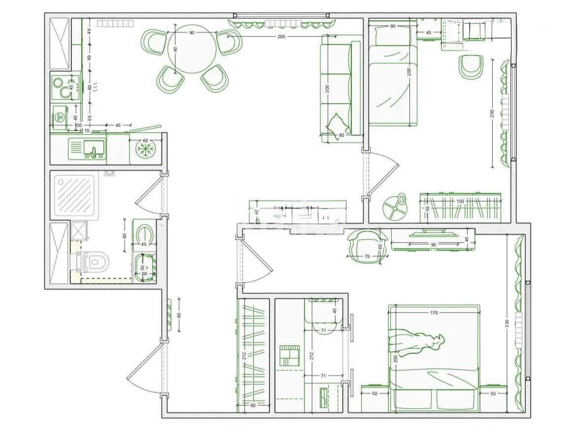 Продажа 3-комнатной квартиры, 55 м² в Алматы - фото 6