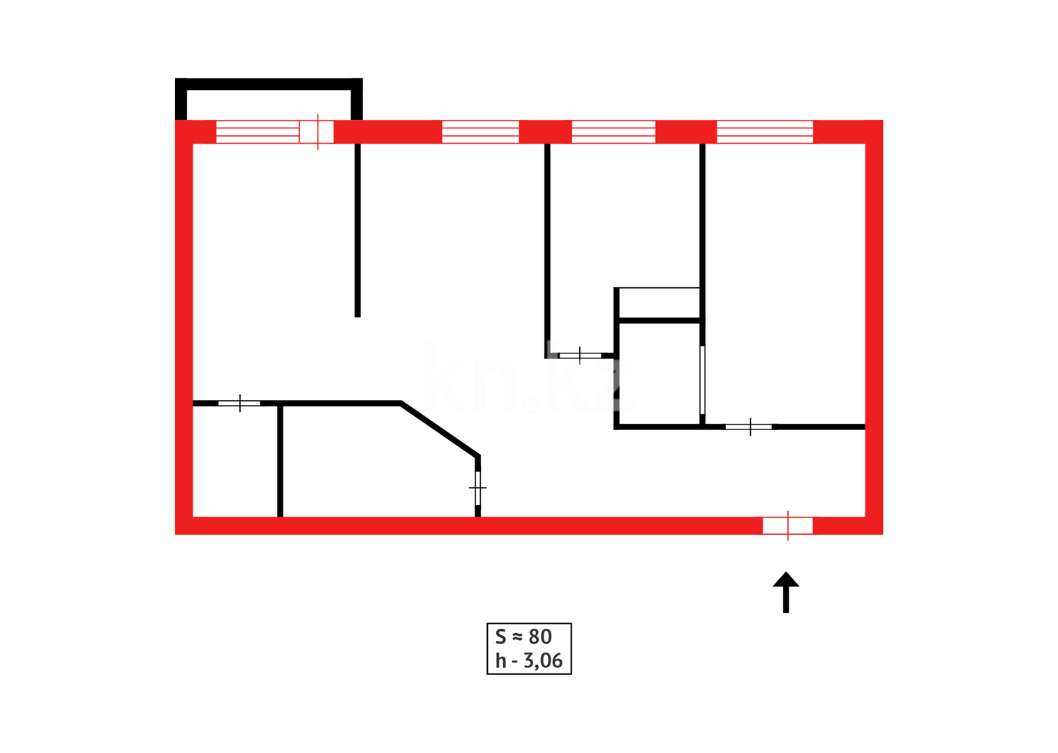 Продажа 3-комнатной квартиры, 80 м², ул. Ботаническая - Продажа квартир в Караганде фото 16 из 20
