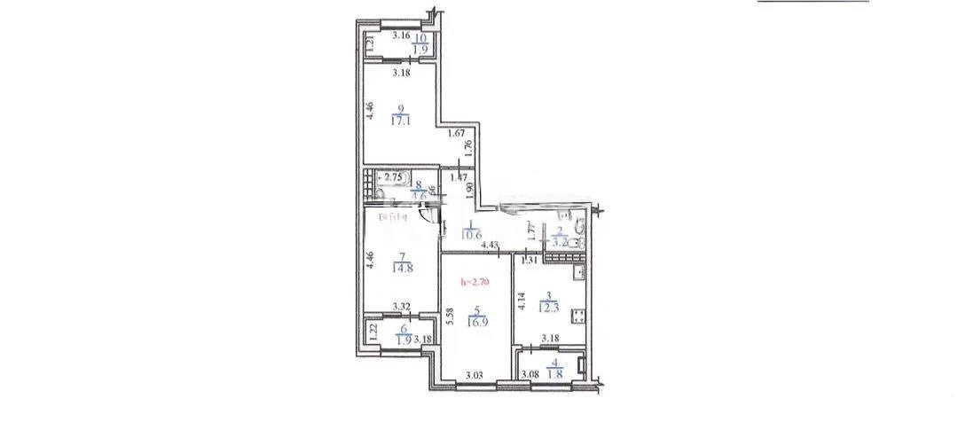 Продажа 3-комнатной квартиры, 85.1 м², ул. Северное Кольцо, дом  92/3 - Продажа  трехкомнатных квартир в новостройках Алматы без посредников фото 1 из 1