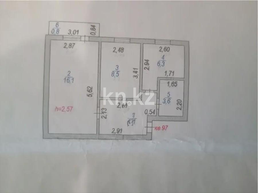 Продажа 2-комнатной квартиры, 42.4 м², ул. Маяковского, дом  7 - Продажа квартир в Астане фото 6 из 6