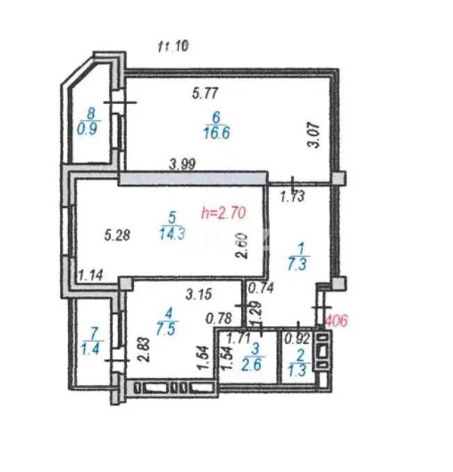 Продажа 2-комнатной квартиры, 52 м² - Продажа квартир в Астане - страница 16 фото 6 из 6