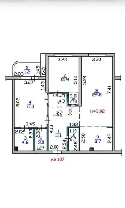 Продажа 3-комнатной квартиры, 90.6 м² в Алматы - фото 5