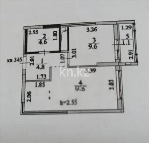 Продажа 1-комнатной квартиры, 38 м² - Продажа однокомнатных квартир в р-не Нура Астаны - страница 4 фото 1 из 1