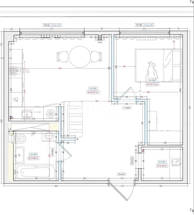 Продажа 2-комнатной квартиры, 44 м² в Астане - фото 4