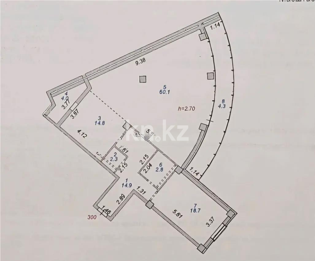 Продажа 3-комнатной квартиры, 122 м², ул. Тулебаева, дом  5 - Продажа квартир в Казахстане фото 3 из 3