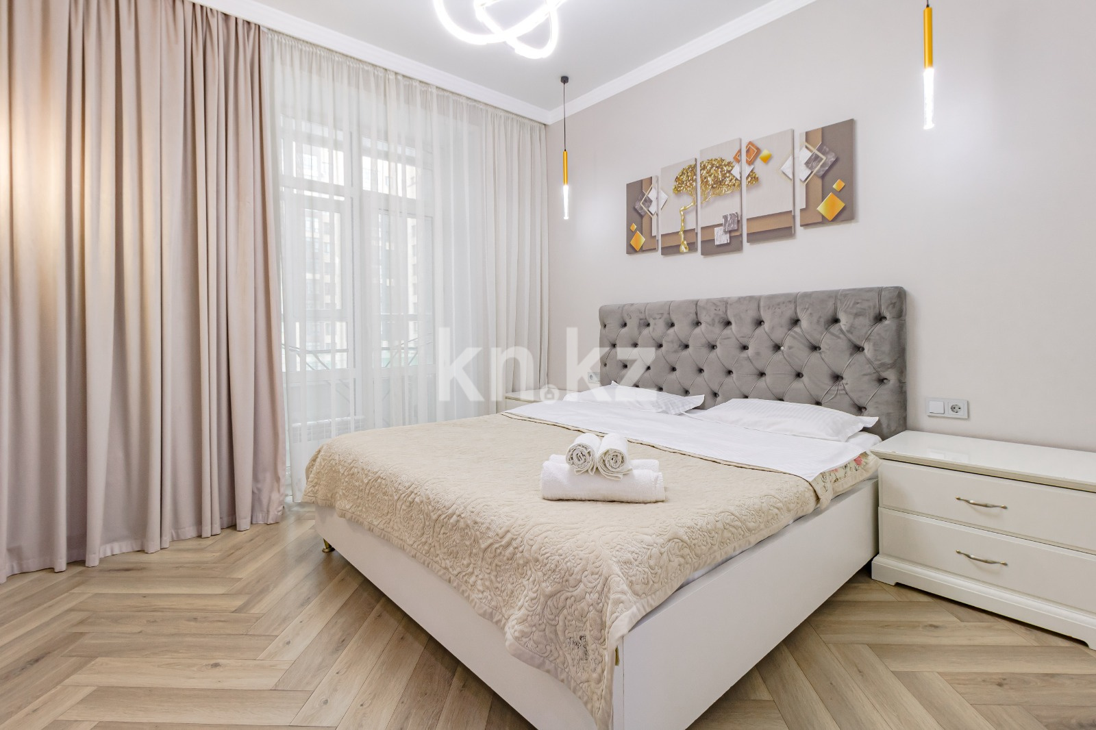 Аренда 2-комнатной квартиры посуточно, 55 м², пр. Улы Дала, дом  31 - Аренда  двухкомнатных квартир посуточно в Астане без посредников фото 1 из 14