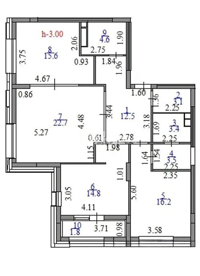 Продажа 3-комнатной квартиры, 98.2 м² в Астане - фото 3