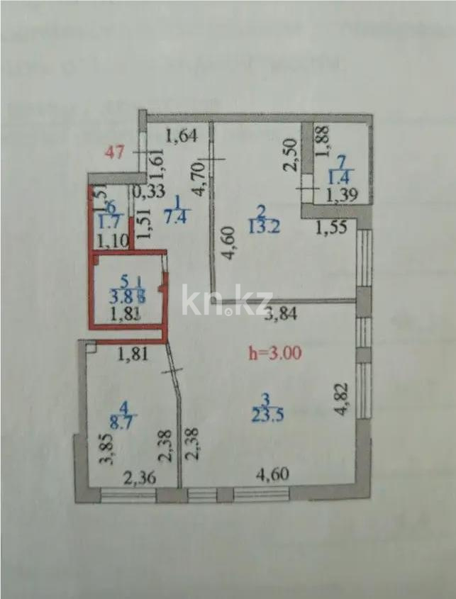 Продажа 2-комнатной квартиры, 60 м² в Астане - фото 4
