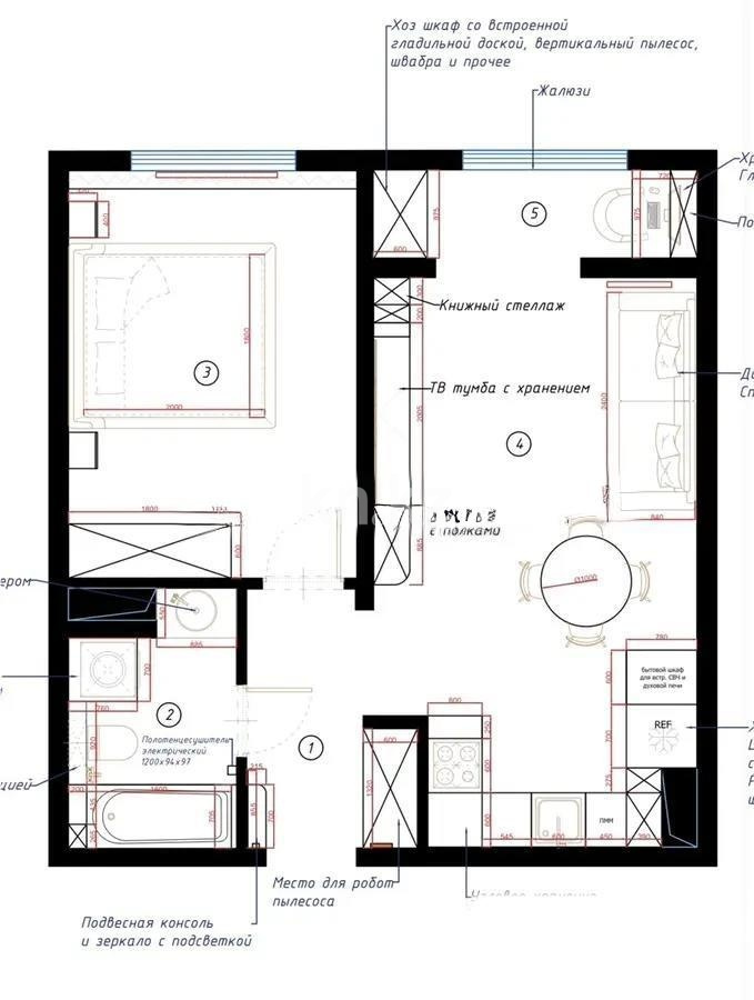 Продажа 2-комнатной квартиры, 47 м² в Алматы - фото 3