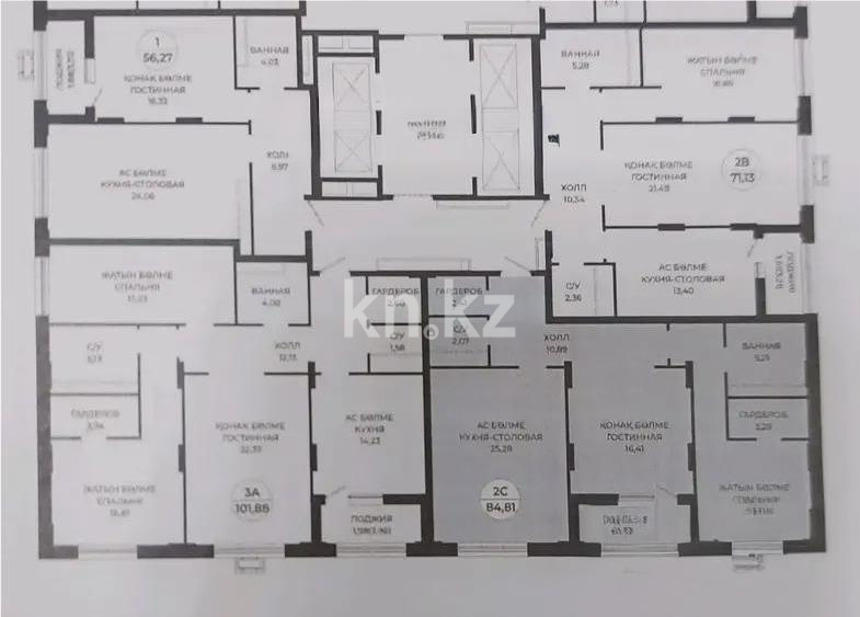 Продажа 2-комнатной квартиры, 84 м² в Астане