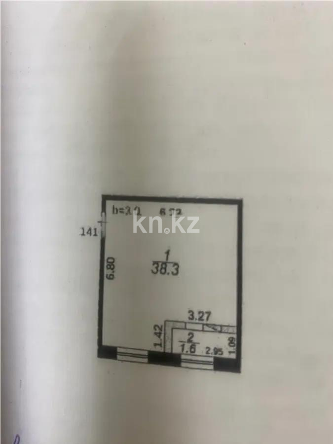 Продажа 1-комнатной квартиры, 40 м², ул. Муканова, дом  55/2 - Продажа  однокомнатных квартир в Караганде фото 3 из 3