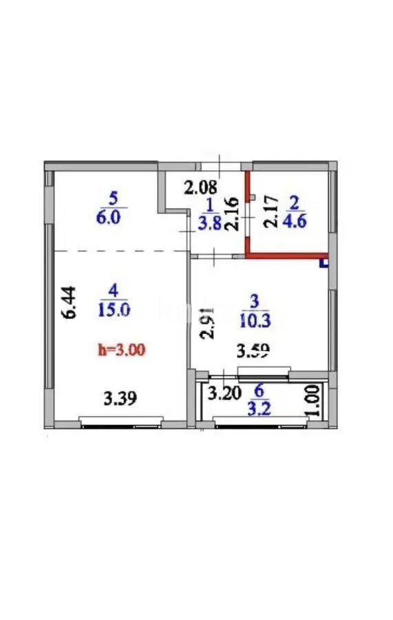 Продажа 2-комнатной квартиры, 42.9 м² в Астане - фото 6