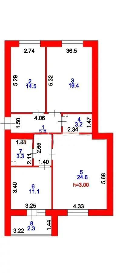 Продажа 3-комнатной квартиры, 88.2 м², ул. Ахмедьярова, дом  2/1 - Продажа  трехкомнатных квартир в Астане без посредников с фото фото 1 из 1