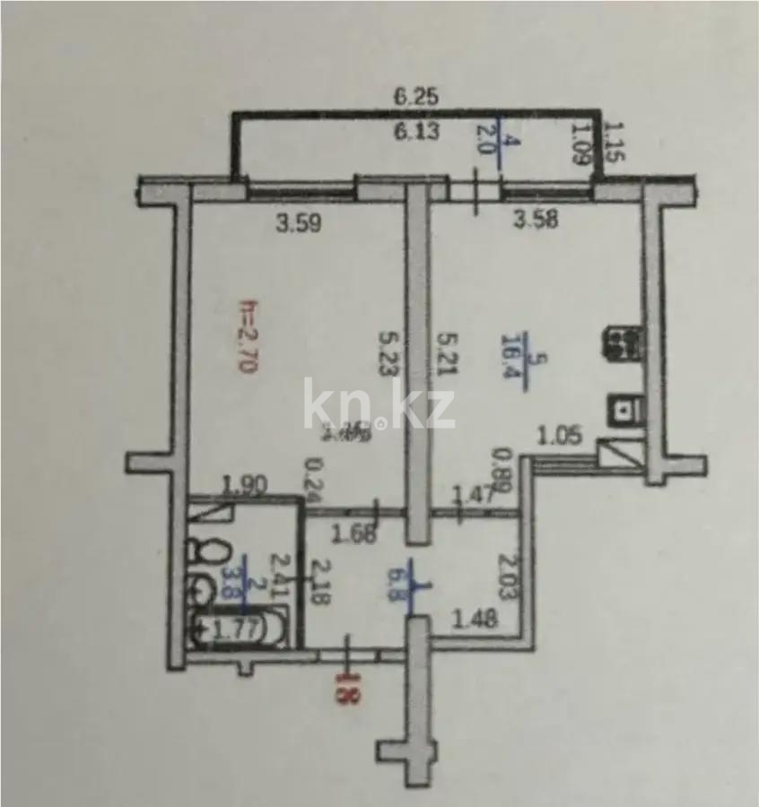 Продажа 1-комнатной квартиры, 47 м² в Алматы