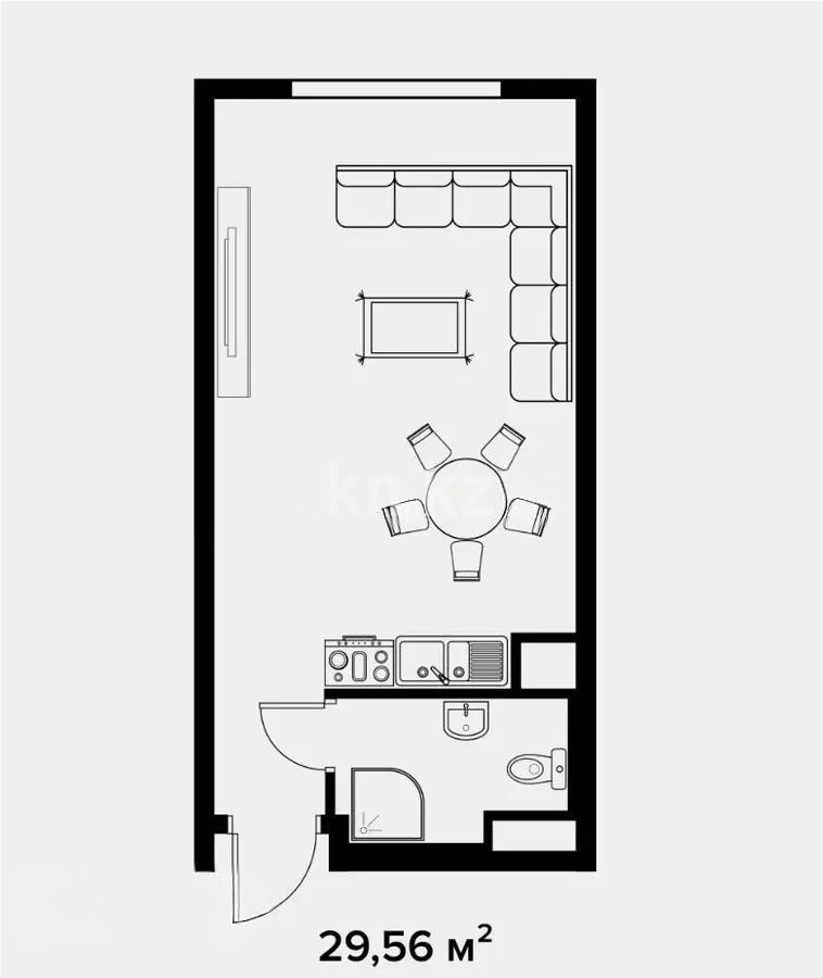 Продажа 1-комнатной квартиры, 30 м², мкр-н Аккент, дом  66 - Продажа  однокомнатных квартир в новостройках Алматы с фото фото 1 из 1