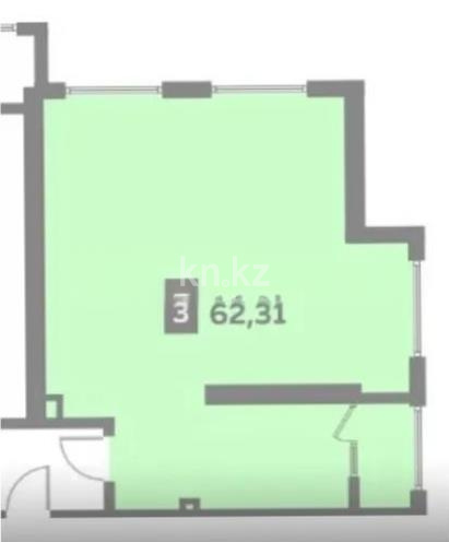 Продажа 3-комнатной квартиры, 61.3 м², ул. Омарова, дом  1 - Продажа квартир в Казахстане фото 1 из 1