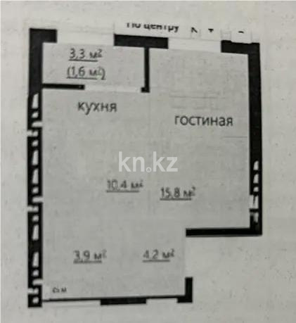 Продажа 1-комнатной квартиры, 37 м², 067 учетный квартал, дом  464/4 - Продажа  однокомнатных квартир в новостройках Караганды без посредников фото 1 из 1