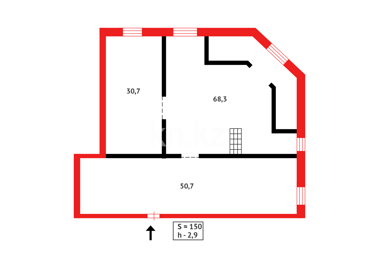 Продажа 3-комнатной квартиры, 149 м², ул. Аманжолова в Караганде - фото 9