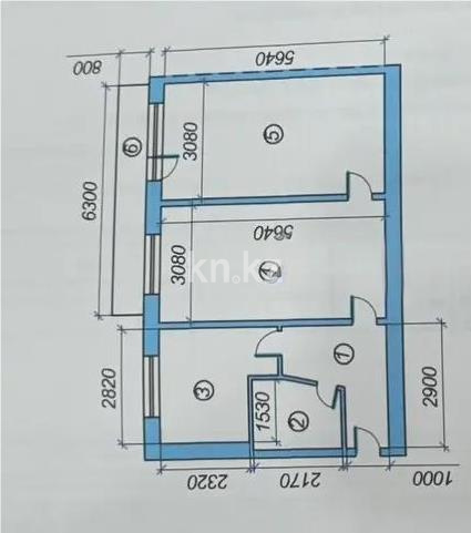 Продажа 2-комнатной квартиры, 56 м² в Караганде - фото 5