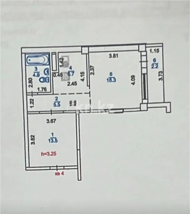 Продажа 1-комнатной квартиры, 48.1 м², мкр-н Курамыс, дом  78 - Продажа  однокомнатных квартир в новостройках Алматы без посредников фото 1 из 1