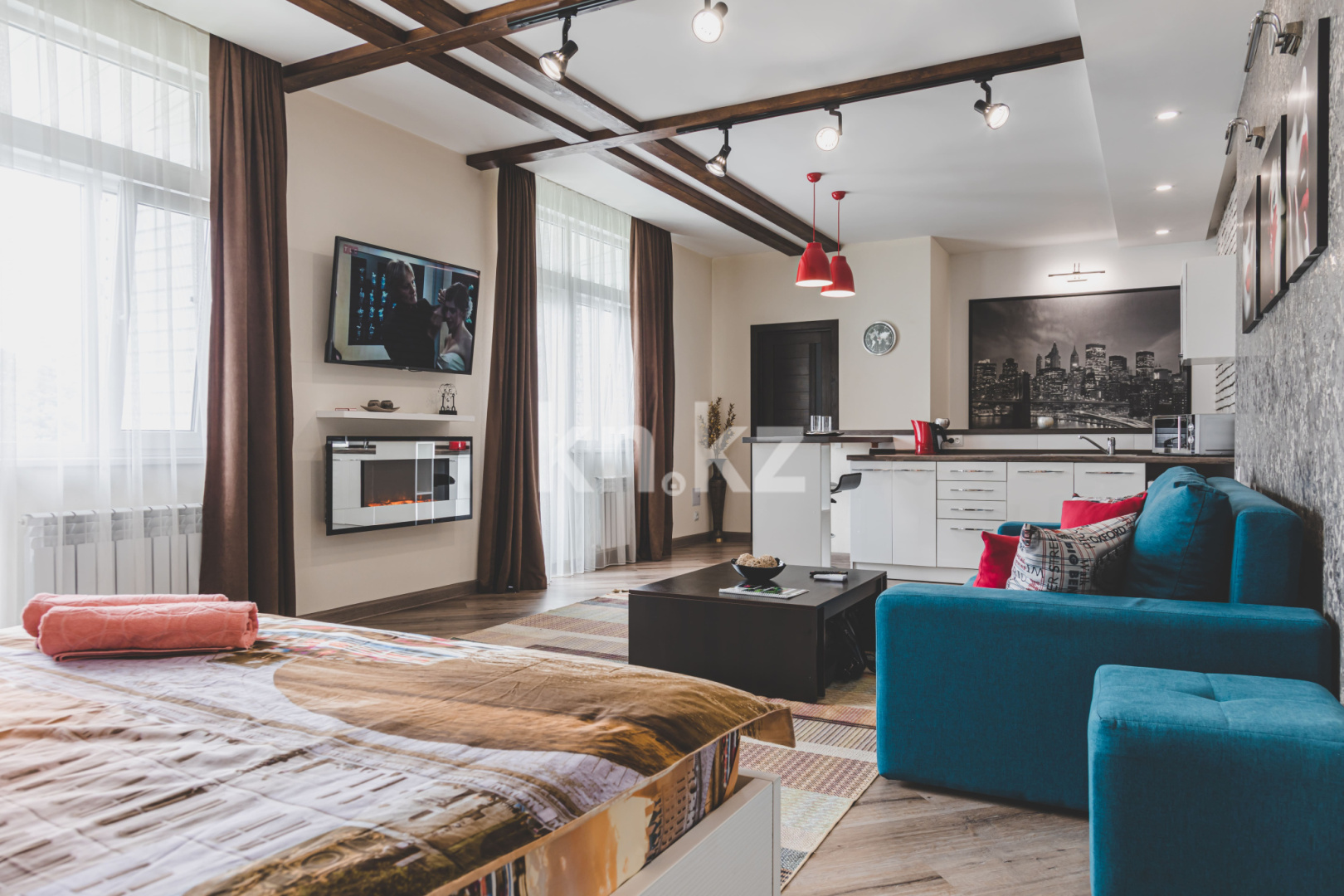 Аренда 1-комнатной квартиры посуточно, 55 м² в Алматы