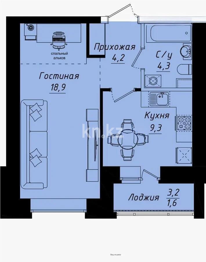 Продажа 1-комнатной квартиры, 39 м² в Астане