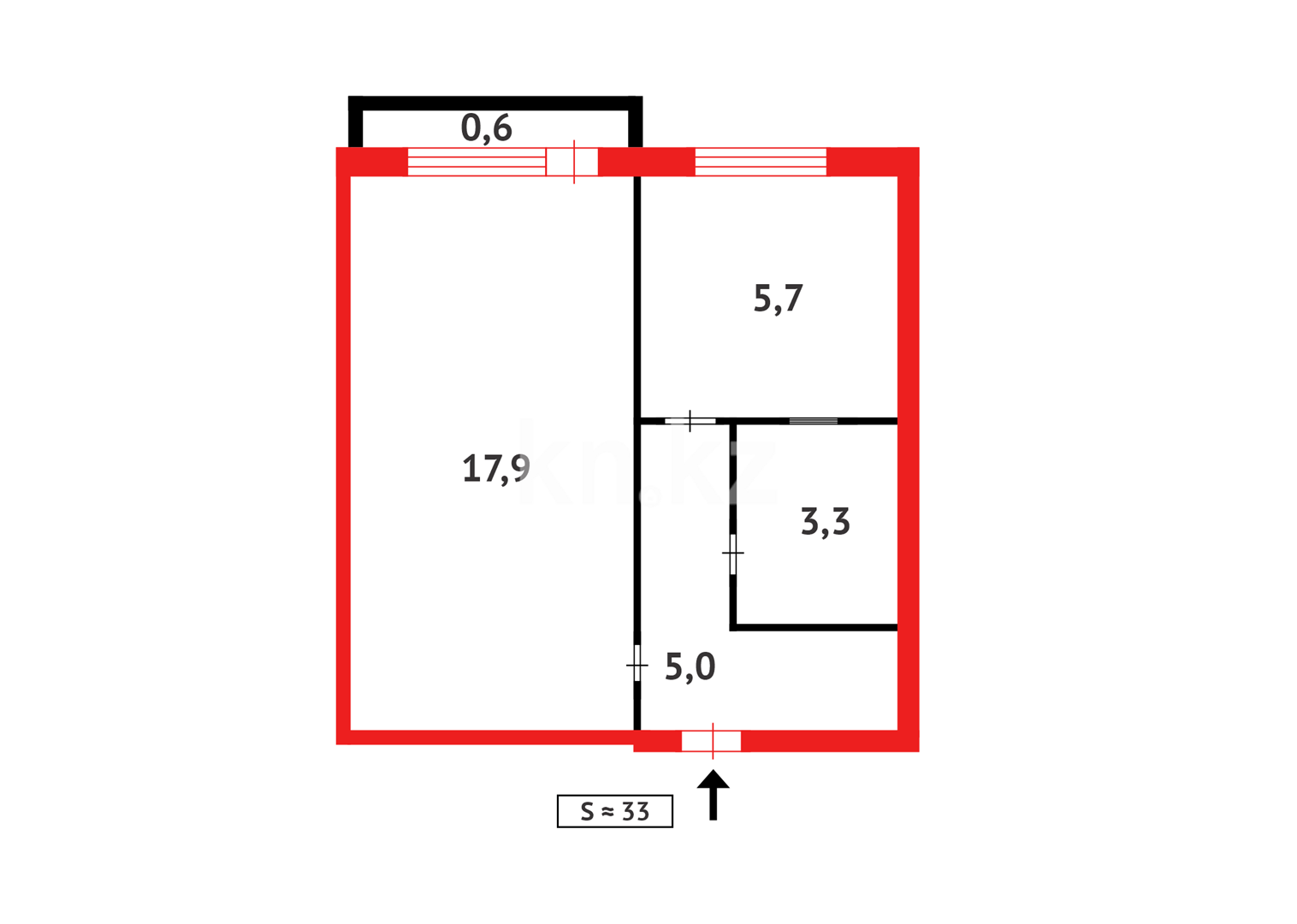 Продажа 1-комнатной квартиры, 32 м² - Продажа квартир в Караганде фото 11 из 11