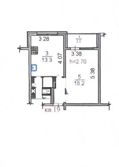 Продажа 1-комнатной квартиры, 40.7 м² в Алматы - фото 3