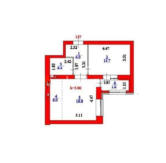 Продажа 2-комнатной квартиры, 49.5 м², ул. Сызганова, дом  1/2 - Продажа  двухкомнатных квартир в новостройках Астаны без посредников с фото фото 1 из 1