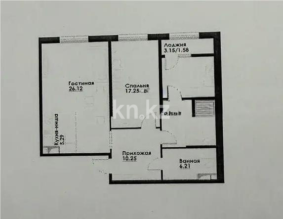 Продажа 3-комнатной квартиры, 85.84 м² - Продажа трехкомнатных квартир в Алматы - страница 11 фото 1 из 1