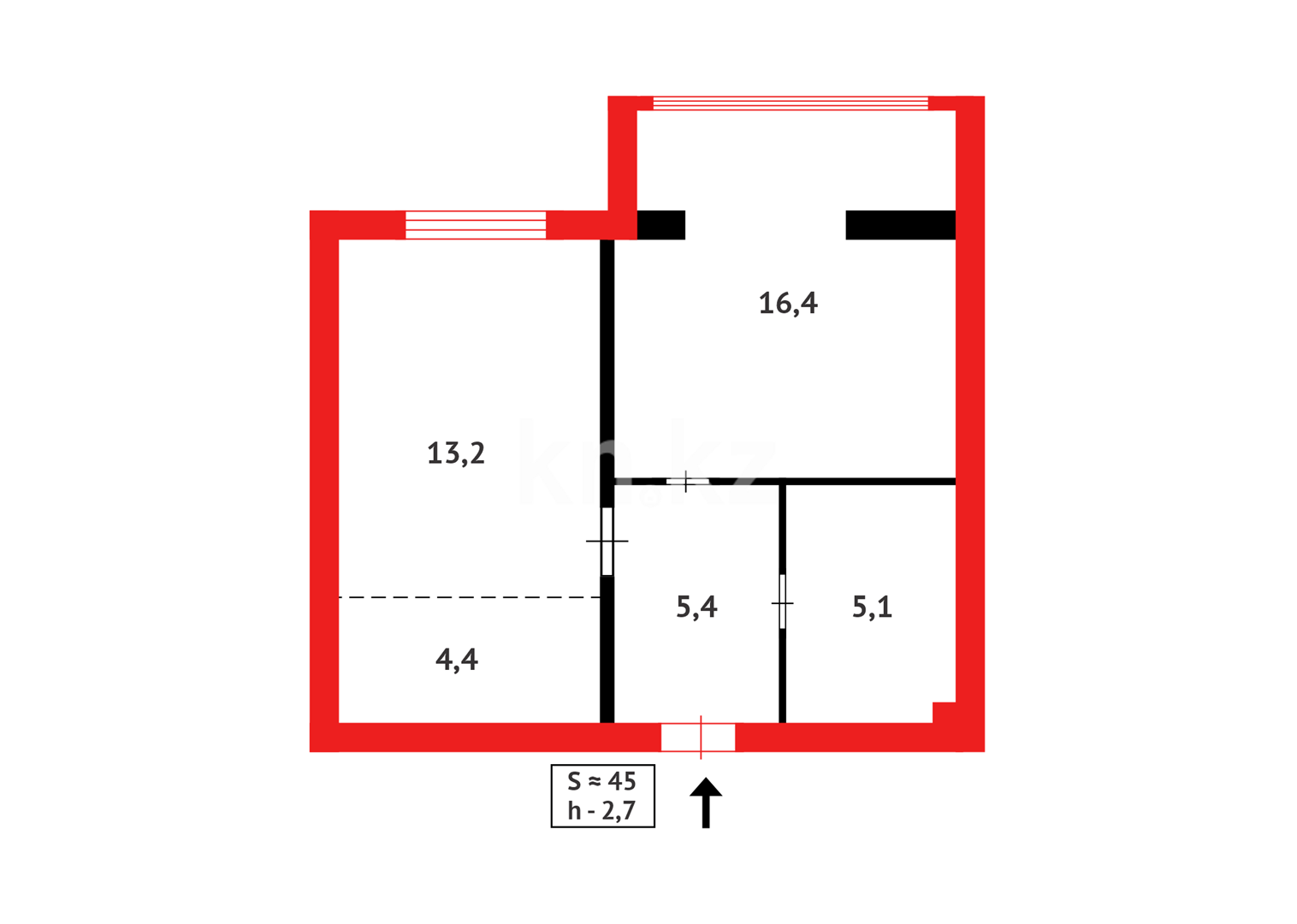 Продажа 2-комнатной квартиры, 45 м² - Продажа квартир в Астане - страница 56 фото 9 из 9