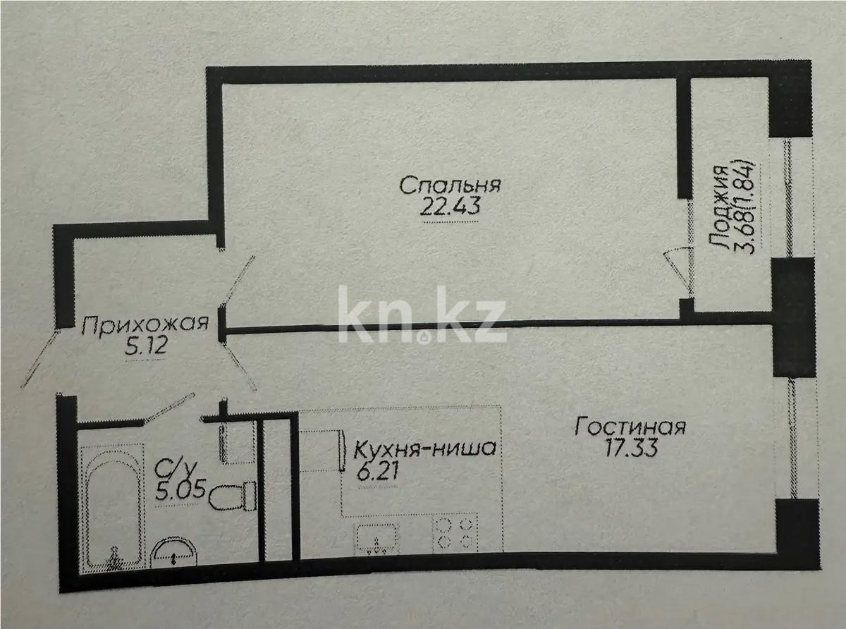 Продажа 2-комнатной квартиры, 58 м², пр. Сейфуллина, дом  467г - Продажа  двухкомнатных квартир в Алматы с фото фото 1 из 1