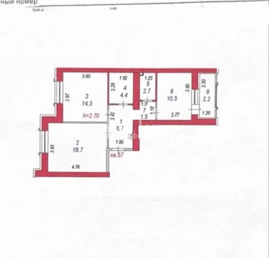 Продажа 2-комнатной квартиры, 65 м² в Астане - фото 7