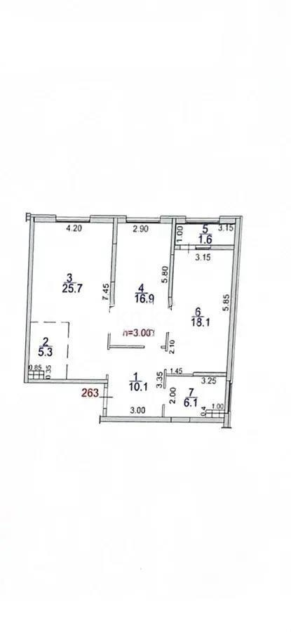 Продажа 3-комнатной квартиры, 85 м² - Продажа квартир в Алматы - страница 6 фото 3 из 3