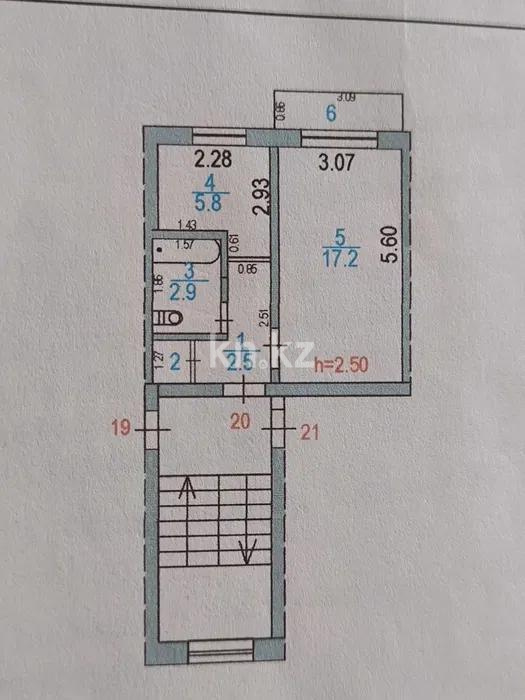 Продажа 1-комнатной квартиры, 30 м², 2 мкр-н, дом  11 - Продажа квартир в Абае фото 1 из 1