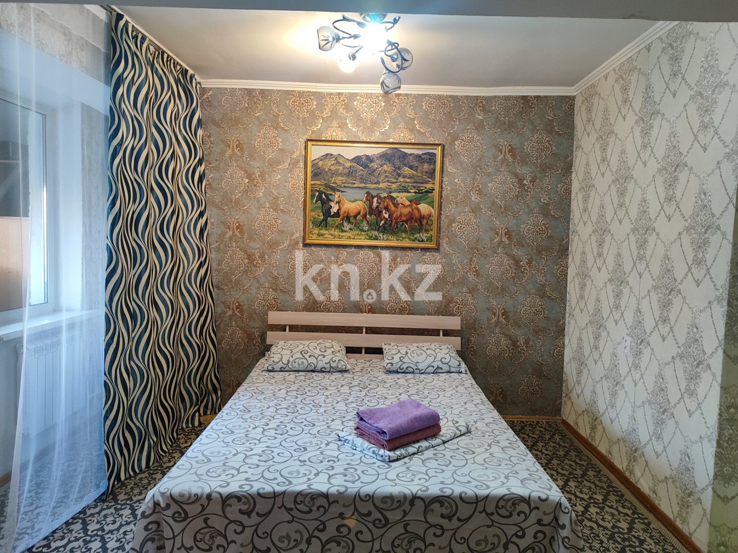 Аренда 1-комнатной квартиры посуточно, 45 м², ул. Толе би, дом  17а - Аренда  однокомнатных квартир посуточно в Алматы фото 1 из 5
