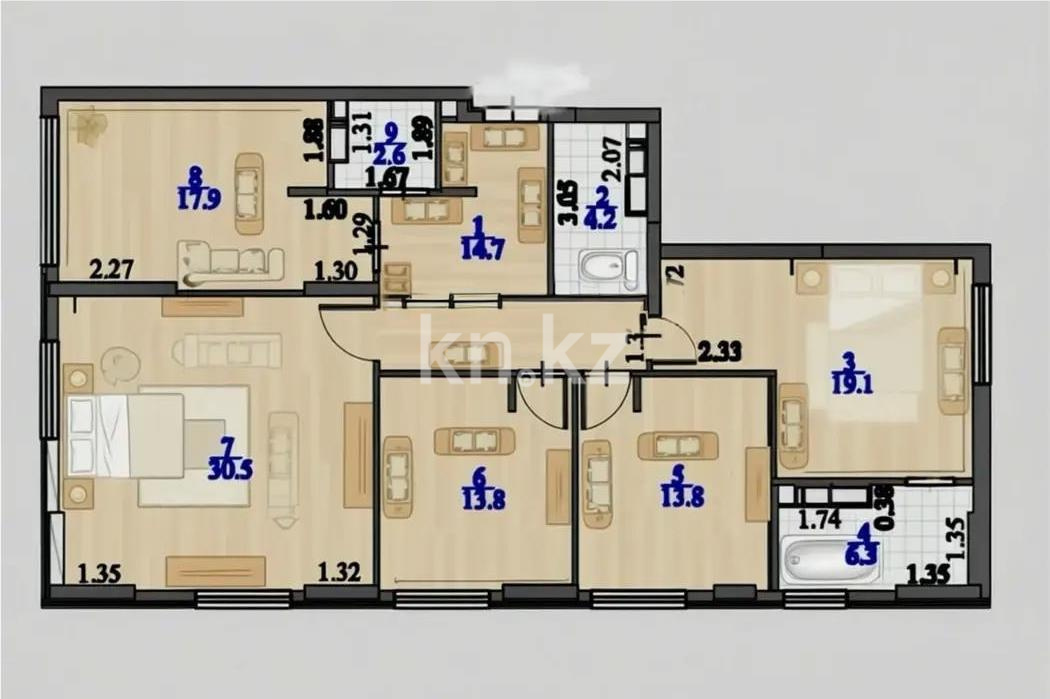 Продажа 4-комнатной квартиры, 123 м² - Продажа недвижимости в Астане - страница 9 фото 9 из 9