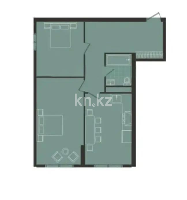 Продажа 3-комнатной квартиры, 71 м² - Продажа трехкомнатных квартир от собственников в Алматы - страница 2 фото 1 из 1