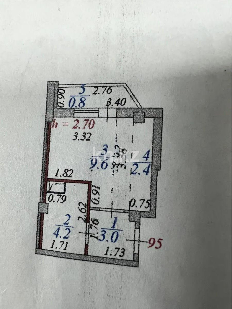 Продажа 1-комнатной квартиры, 20 м², ул. Баглановой, дом  3 в Астане - фото 3