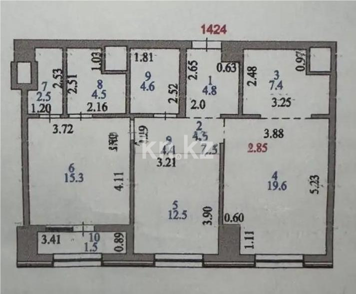 Продажа 3-комнатной квартиры, 78 м², ул. Калдаякова, дом  3 в Астане - фото 6