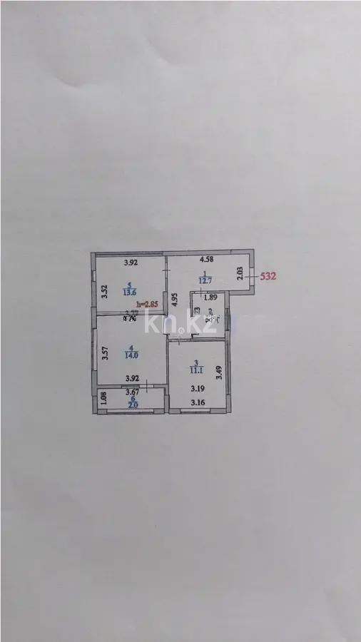 Продажа 2-комнатной квартиры, 58 м², ул. Айнакол, дом  66/2 - Продажа квартир в новостройках Астаны фото 4 из 4