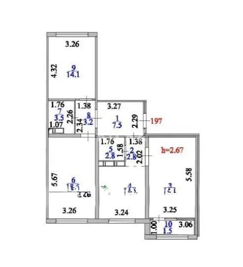 Продажа 3-комнатной квартиры, 83.8 м² - Продажа трехкомнатных квартир от собственников в Казахстане - страница 2 фото 5 из 5