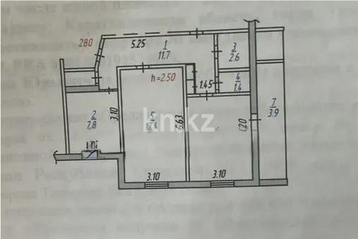 Продажа 2-комнатной квартиры, 57 м², 3А мкр., дом  16 - Продажа квартир в Темиртау фото 2 из 2