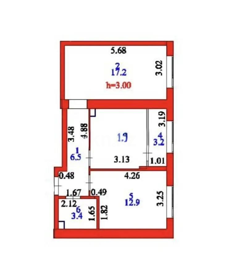 Продажа 2-комнатной квартиры, 53.5 м² в Астане - фото 6