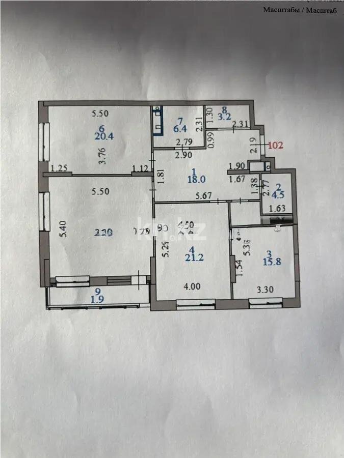 Продажа 3-комнатной квартиры, 121 м² в Астане - фото 3