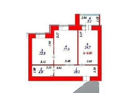 Продажа 2-комнатной квартиры, 61 м² в Астане