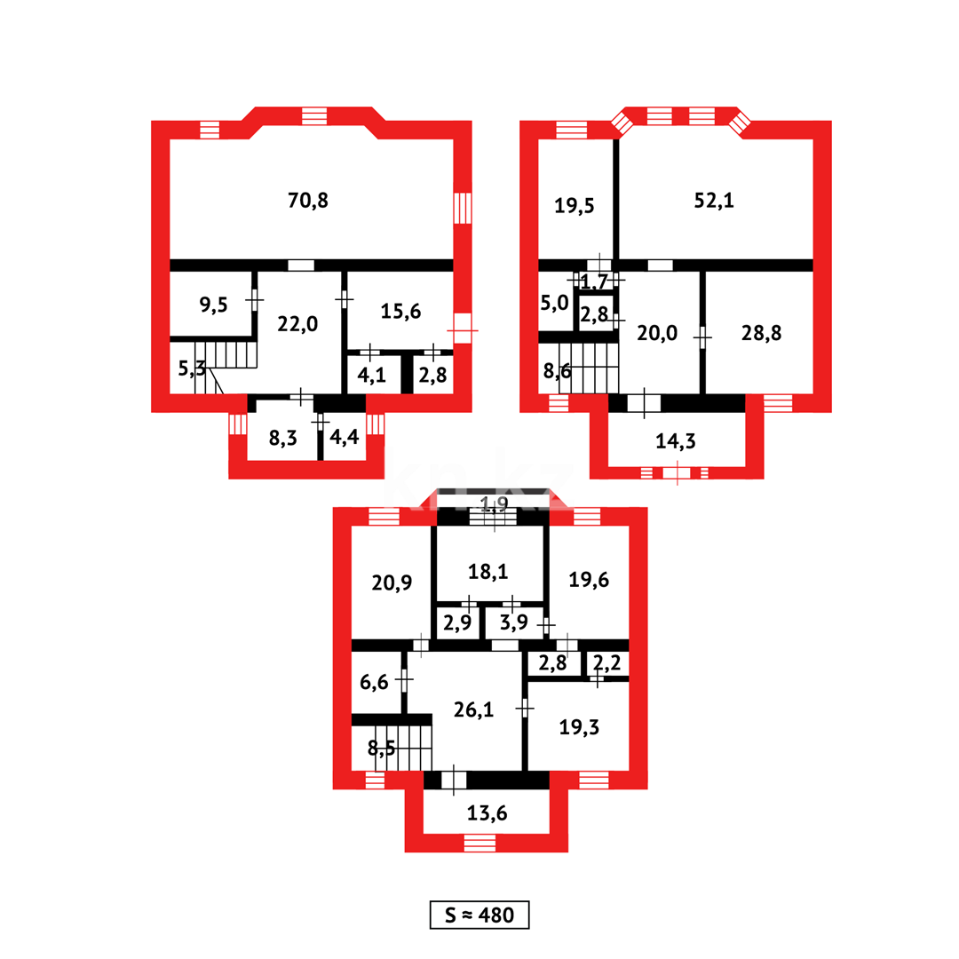 Продажа 5-комнатного дома, 480 м², ул. Акселеу Сейдимбека в Караганде - фото 18