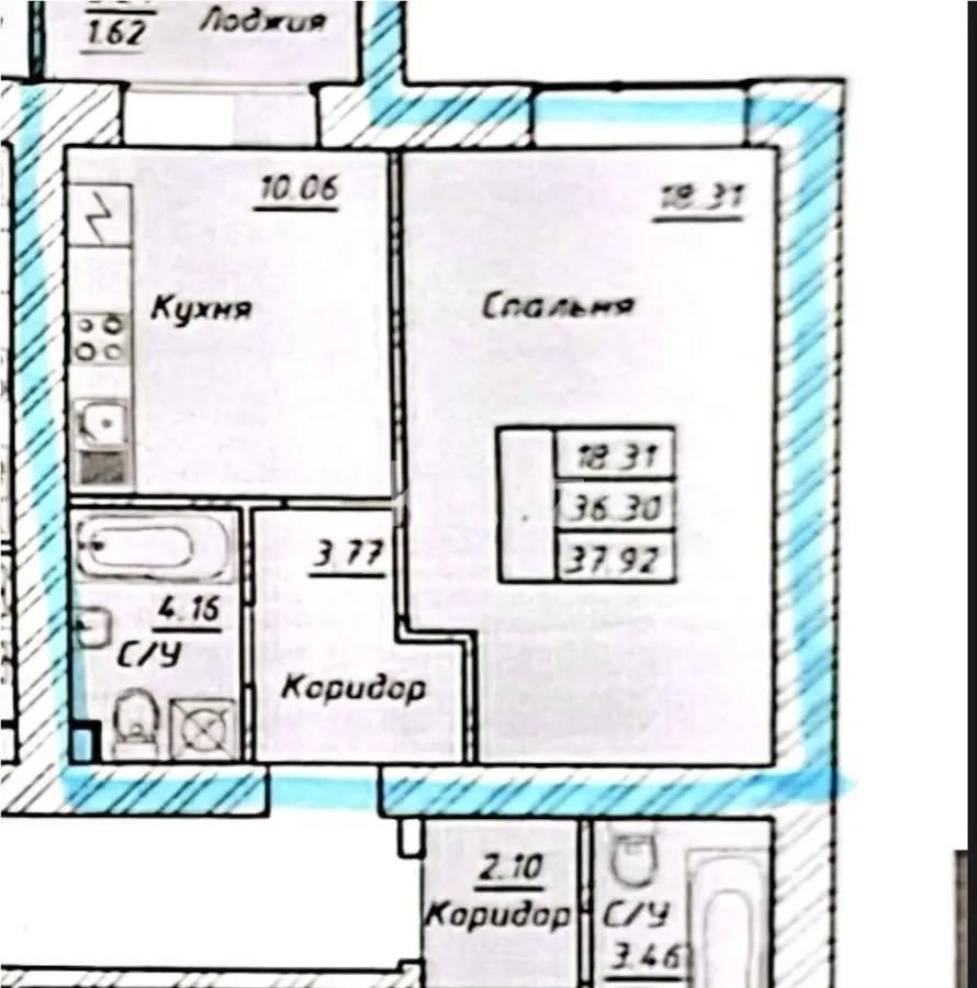 Продажа 1-комнатной квартиры, 37.92 м², ул. Тынышбайулы, дом  6 стр - Продажа квартир в новостройках Астаны без посредников с фото фото 1 из 1