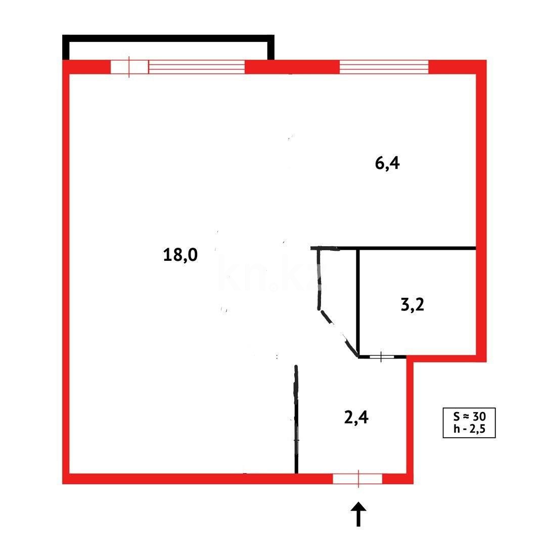 Продажа 1-комнатной квартиры, 29 м² - Продажа квартир в блочном доме в Темиртау - страница 2 фото 12 из 13
